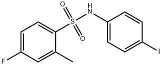 4-fluoro-N-(4-iodophenyl)-2-methylbenzenesulfonamide Struktur