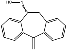 5-methylene-5,11-dihydro-10H-dibenzo[a,d]cyclohepten-10-one oxime Struktur