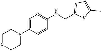 N-[(5-methyl-2-thienyl)methyl]-N-[4-(4-morpholinyl)phenyl]amine Struktur