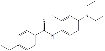 N-[4-(diethylamino)-2-methylphenyl]-4-ethylbenzamide Struktur