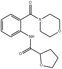 N-[2-(4-morpholinylcarbonyl)phenyl]tetrahydro-2-furancarboxamide Struktur