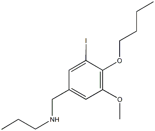 N-(4-butoxy-3-iodo-5-methoxybenzyl)-N-propylamine Struktur