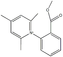 1-[2-(methoxycarbonyl)phenyl]-2,4,6-trimethylpyridinium Struktur