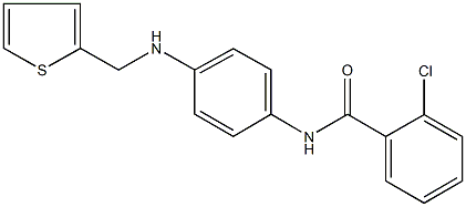 2-chloro-N-{4-[(2-thienylmethyl)amino]phenyl}benzamide Struktur