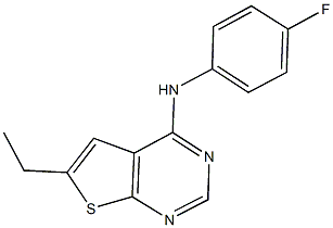 6-ethyl-N-(4-fluorophenyl)thieno[2,3-d]pyrimidin-4-amine Struktur