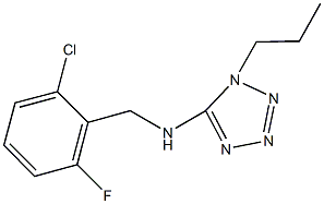 N-(2-chloro-6-fluorobenzyl)-N-(1-propyl-1H-tetraazol-5-yl)amine Struktur