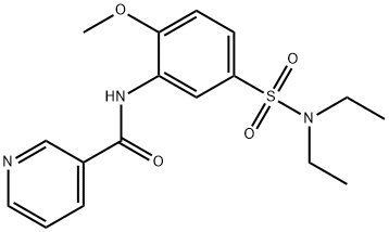 N-{5-[(diethylamino)sulfonyl]-2-methoxyphenyl}nicotinamide Struktur