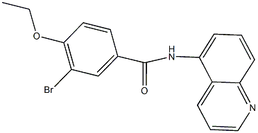 3-bromo-4-ethoxy-N-(5-quinolinyl)benzamide Struktur