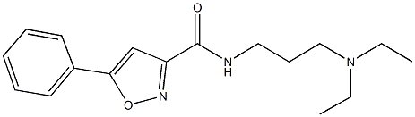 N-[3-(diethylamino)propyl]-5-phenyl-3-isoxazolecarboxamide Struktur