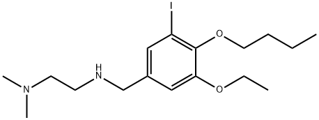 N-(4-butoxy-3-ethoxy-5-iodobenzyl)-N-[2-(dimethylamino)ethyl]amine Struktur