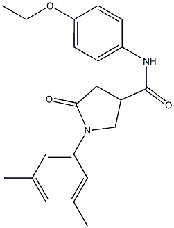 1-(3,5-dimethylphenyl)-N-(4-ethoxyphenyl)-5-oxo-3-pyrrolidinecarboxamide Struktur