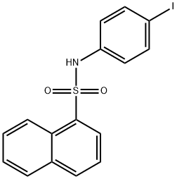 N-(4-iodophenyl)-1-naphthalenesulfonamide Struktur