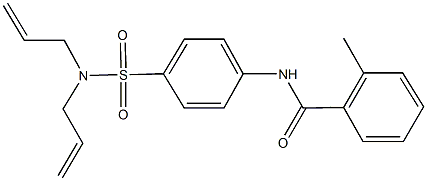 N-{4-[(diallylamino)sulfonyl]phenyl}-2-methylbenzamide Struktur