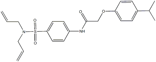 N-{4-[(diallylamino)sulfonyl]phenyl}-2-(4-isopropylphenoxy)acetamide Struktur