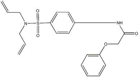 N-{4-[(diallylamino)sulfonyl]phenyl}-2-phenoxyacetamide Struktur