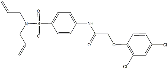 N-{4-[(diallylamino)sulfonyl]phenyl}-2-(2,4-dichlorophenoxy)acetamide Struktur