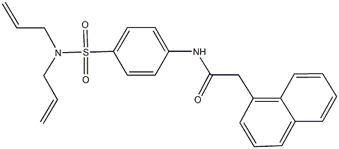 N-{4-[(diallylamino)sulfonyl]phenyl}-2-(1-naphthyl)acetamide Struktur