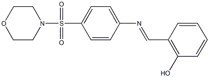 2-({[4-(4-morpholinylsulfonyl)phenyl]imino}methyl)phenol Struktur