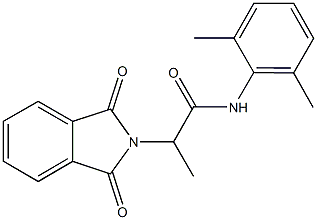 N-(2,6-dimethylphenyl)-2-(1,3-dioxo-1,3-dihydro-2H-isoindol-2-yl)propanamide Struktur