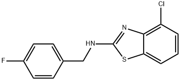 N-(4-chloro-1,3-benzothiazol-2-yl)-N-(4-fluorobenzyl)amine Struktur