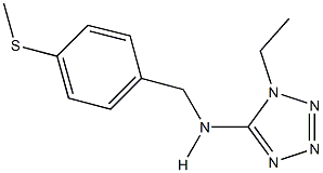 N-(1-ethyl-1H-tetraazol-5-yl)-N-[4-(methylsulfanyl)benzyl]amine Struktur