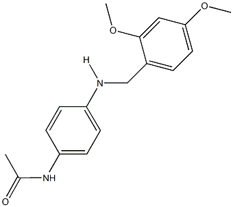 N-{4-[(2,4-dimethoxybenzyl)amino]phenyl}acetamide Struktur