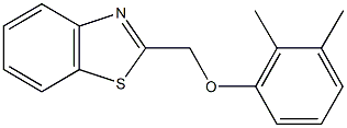 1,3-benzothiazol-2-ylmethyl 2,3-dimethylphenyl ether Struktur