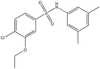 4-chloro-N-(3,5-dimethylphenyl)-3-ethoxybenzenesulfonamide Struktur