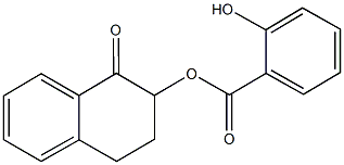 1-oxo-1,2,3,4-tetrahydro-2-naphthalenyl salicylate Struktur