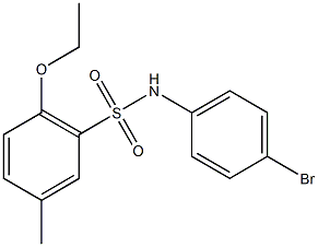 N-(4-bromophenyl)-2-ethoxy-5-methylbenzenesulfonamide Struktur