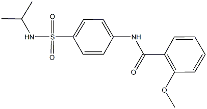 N-{4-[(isopropylamino)sulfonyl]phenyl}-2-methoxybenzamide Struktur