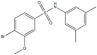 4-bromo-N-(3,5-dimethylphenyl)-3-methoxybenzenesulfonamide Struktur