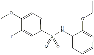 N-(2-ethoxyphenyl)-3-iodo-4-methoxybenzenesulfonamide Struktur