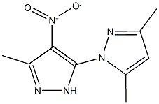 3,3',5-trimethyl-4'-nitro-1,5'-bis(1H-pyrazole) Struktur