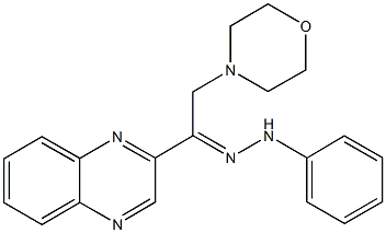 2-morpholin-4-yl-1-quinoxalin-2-ylethanone phenylhydrazone Struktur