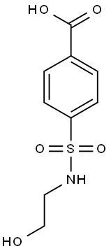 4-{[(2-hydroxyethyl)amino]sulfonyl}benzoic acid Struktur