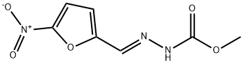 methyl 2-({5-nitro-2-furyl}methylene)hydrazinecarboxylate Struktur