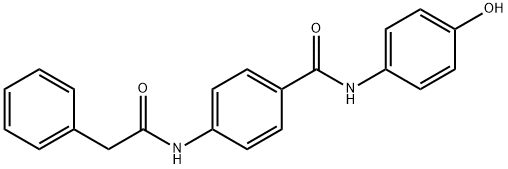 N-(4-hydroxyphenyl)-4-[(phenylacetyl)amino]benzamide Struktur