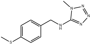 N-[4-(methylsulfanyl)benzyl]-N-(1-methyl-1H-tetraazol-5-yl)amine Struktur