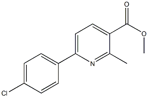 methyl 6-(4-chlorophenyl)-2-methylnicotinate Struktur