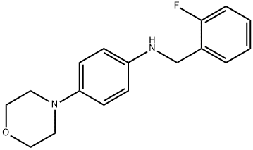 N-(2-fluorobenzyl)-N-[4-(4-morpholinyl)phenyl]amine Struktur