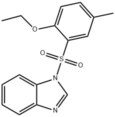 2-(1H-benzimidazol-1-ylsulfonyl)-4-methylphenyl ethyl ether Struktur