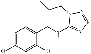 N-(2,4-dichlorobenzyl)-N-(1-propyl-1H-tetraazol-5-yl)amine Struktur