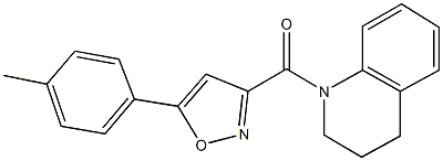 1-{[5-(4-methylphenyl)-3-isoxazolyl]carbonyl}-1,2,3,4-tetrahydroquinoline Struktur