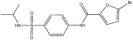 5-bromo-N-{4-[(isopropylamino)sulfonyl]phenyl}-2-furamide Struktur