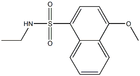 N-ethyl-4-methoxy-1-naphthalenesulfonamide Struktur