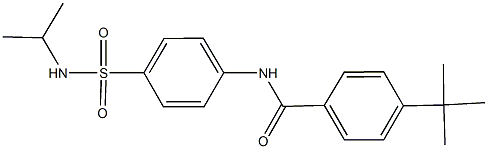 4-tert-butyl-N-{4-[(isopropylamino)sulfonyl]phenyl}benzamide Struktur