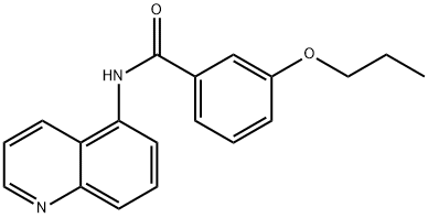 3-propoxy-N-(5-quinolinyl)benzamide Struktur