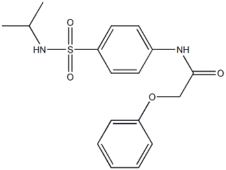 N-{4-[(isopropylamino)sulfonyl]phenyl}-2-phenoxyacetamide Struktur