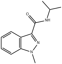 N-isopropyl-1-methyl-1H-indazole-3-carboxamide Struktur